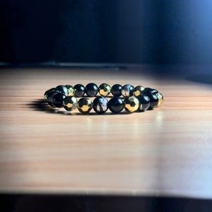 Midnight Gilded Glam Bracelet (Handmade Jewelry)